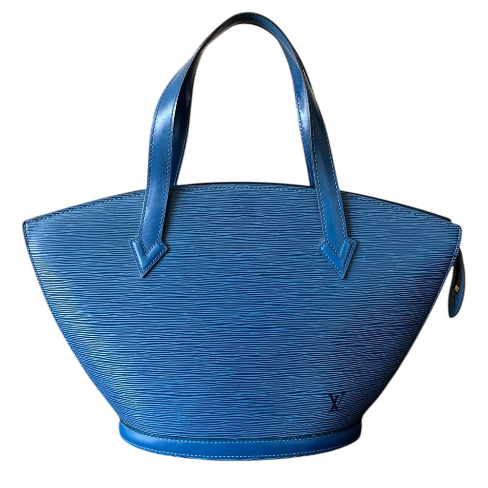 Vintage Louis Vuitton Epi Saint Jacques Cobalt Blue Handbag w/ LV Dust Bag & COA
